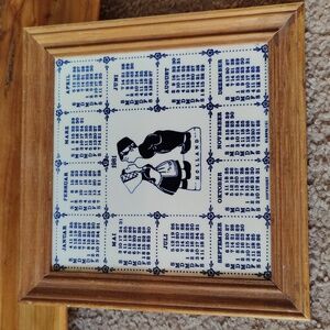 Vintage German tile picture